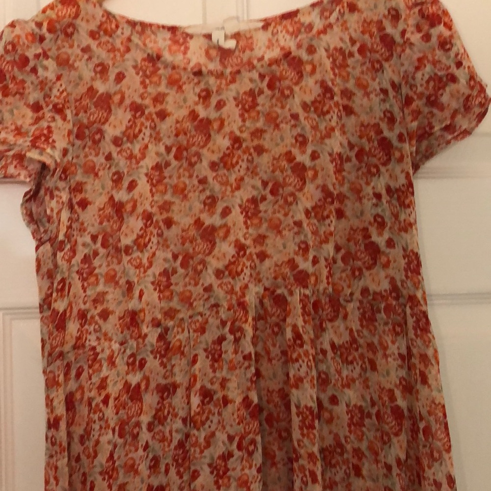 BCBGGeneration-Red Flower Dress